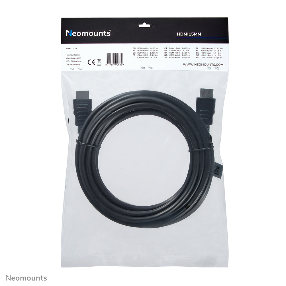 Neomounts HDMI15MM Cavo HDMI - 5 metri